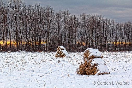 Snowy Bales_20297.jpg - Photographed near Smiths Falls, Ontario, Canada.